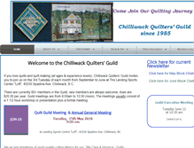 Tablet Screenshot of chilliwackquiltersguild.com